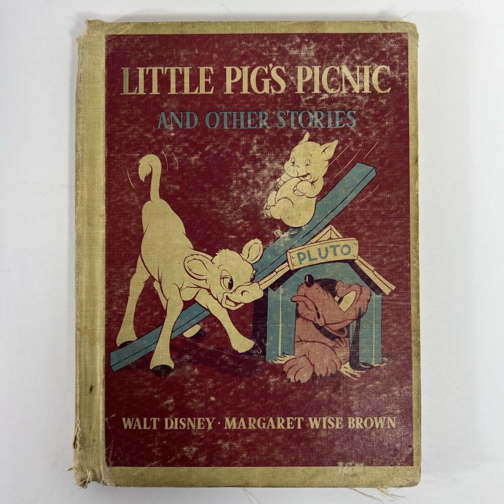VTG Little Pig's Picnic and Other Stories Walt Disney Margaret Wise Brown 1939